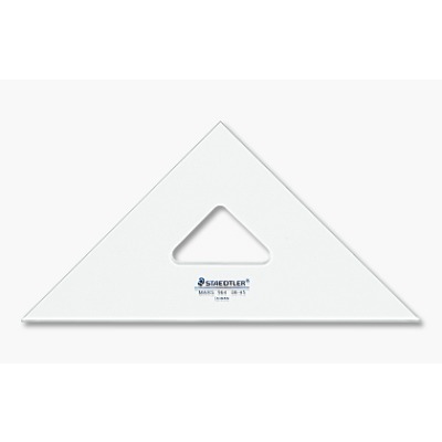 STAEDTLER 964 14-45 Set Square Clear 14" 45/90