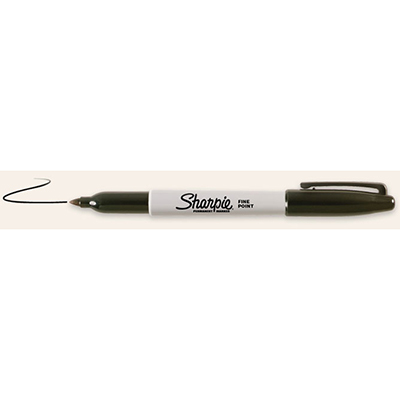 SANFORD SHARPIE Felt Marker Black Fine Tip