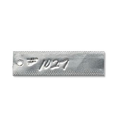 Aluminum Tags - Double Faced 1"x3" (per 50 tags) *No Wires