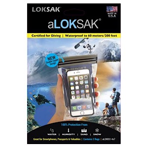 ALOKSAK 4" x 7" Waterproof Storage Bags 2/pk