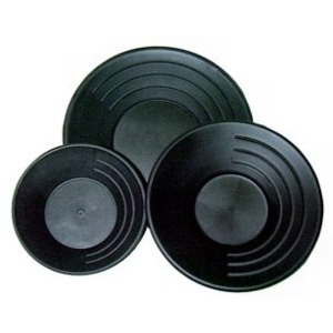 KEENE Gold Pans w/ Ridges 10" Plastic