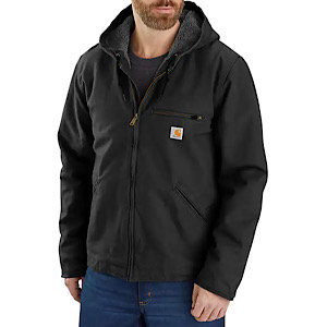 CARHARTT 104392 RELAXED FIT WASHED DUCK SHERPA-LINED JACKET