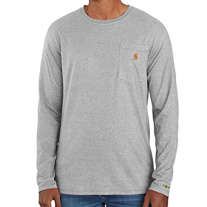 CARHARTT 104617 FORCE® RELAXED FIT MIDWEIGHT LS POCKET T-SHIRT