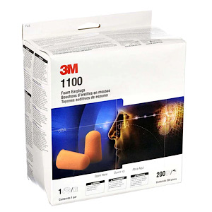 3M 1100 Foam Earplugs 200/BX