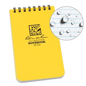 RITE IN THE RAIN 135 Pocket Notebook 3" x 5"