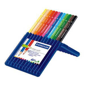 STAEDTLER 157-SB12 Ergosoft Coloured Pencils 12/Pack