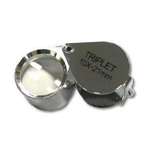Triplet Loupe Magnifier 10x 21mm