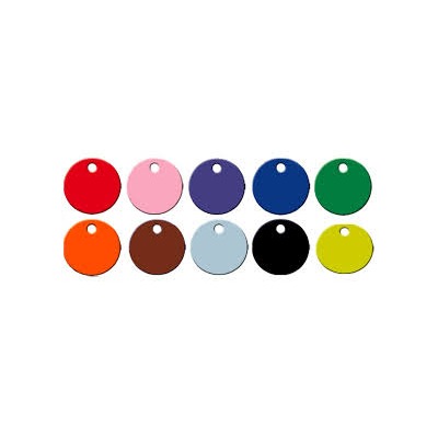 PLASTIC Disc Tags 1 1/2" Plain (100 pack)