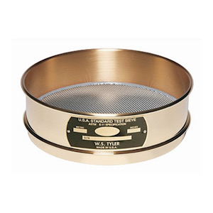 TYLER 8" Brass Sieve with S/S Mesh