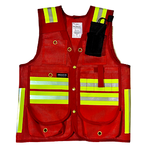 DEAKIN Mesh Reflective Cruiser Vest c/w Radio Pocket