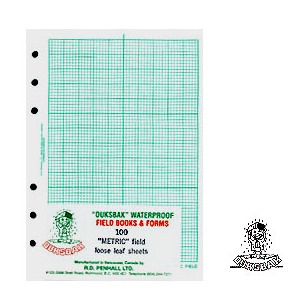 DUKSBAK Waterproof Field Sheets 4" x 6 1/2"