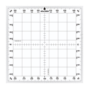 Douglas 5" Square Navigational Protractor