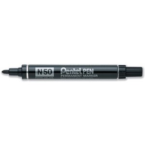 PENTEL N50-A Black Permanent Bullet Tip Marker