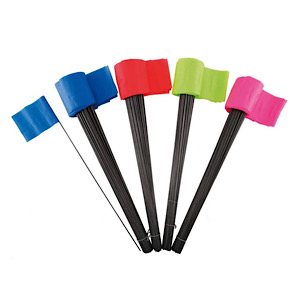 STONEBLAZE Wire Stake Marking Flag 4"x5" with 30" Wire