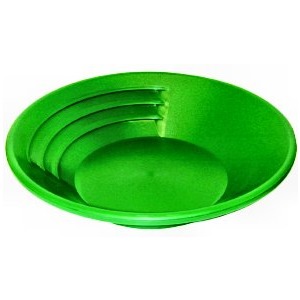KEENE SP12 12" Green Plastic Gold Pan