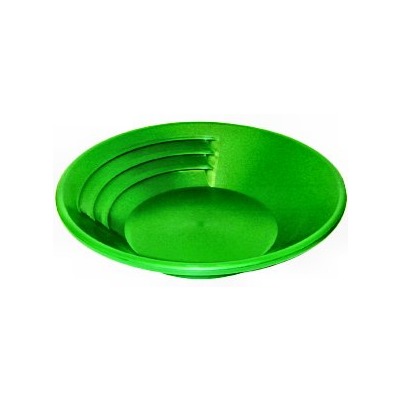 KEENE SP14 14" Green Plastic Gold Pan