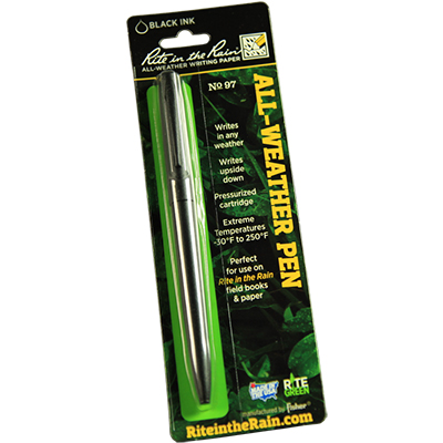 RITE IN THE RAIN 97 All Weather Metal Pen Black