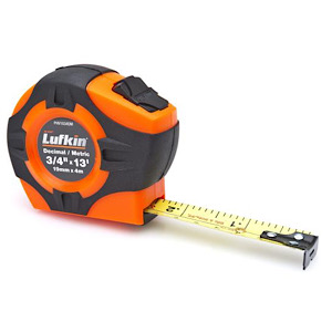 LUFKIN PHV1034DMN Engineer's 13' / 4m Measuring Tape (1/10's ft.)