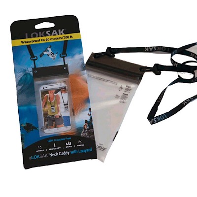 ALOKSAK 3.9" x 7" Waterproof Storage Bag with Lanyard
