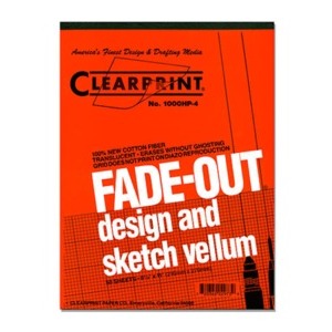 VELLUM Clearprint 1000HP (1mm Gridded) 17 x 22" 50/Pad