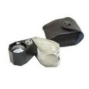 GROBET 10 X Hand Lens W/ Light & UV