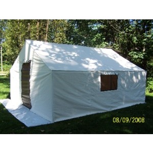 DEAKIN “Insulated” Canvas Wall Tent 12 x 14 x 5 ft C/W Frame
