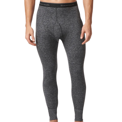 Stanfield's 8812 Merino Wool Long Underwear Pants Charcoal